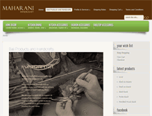Tablet Screenshot of maharanihandicraft.com